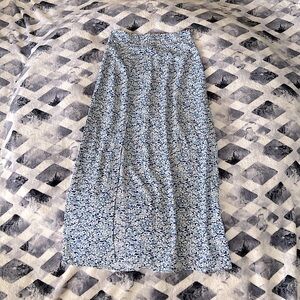 Shein long blue flower dress